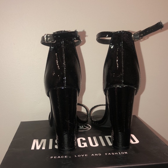 Missguided Black Strap Heels - Picture 2 of 4